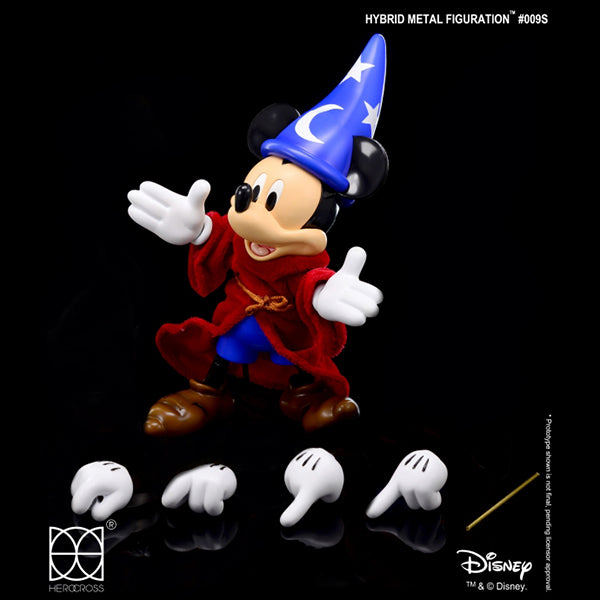 HMF#009&#009S Disney Sorcerer Mickey & The Magic Broom Figure| Herocross | Up-next HK