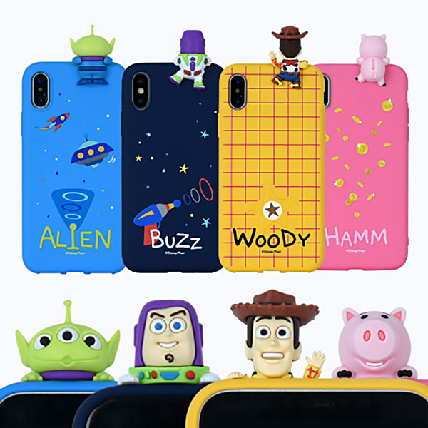 Hamm Alien Buzz Woody Toy Story Disney mini Figure Protective Anti Drop Soft iphone Case Front Back