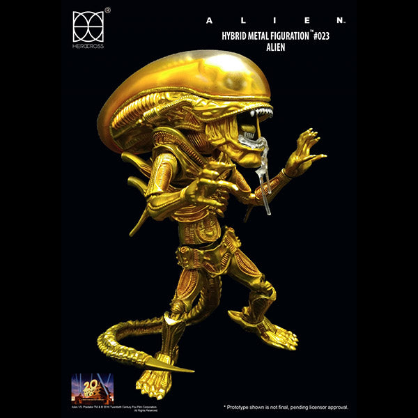 Herocross Alien vs Predator The Alien Diecast Action Figure Attack Mouth Opened Tail