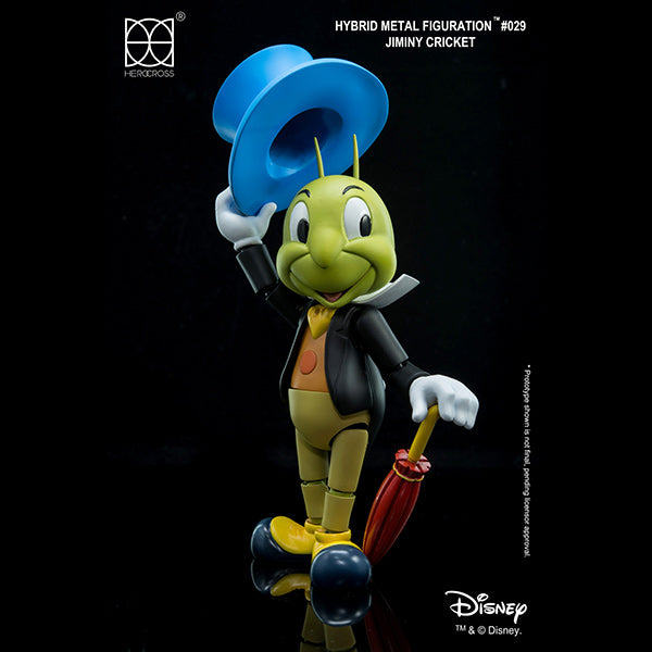 Herocross-Disney-HMF#029-Pinocchio-Jiminy-Cricket-Action-Figure-Top-Hat-changable-Face-Expression