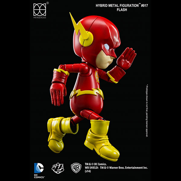 Herocross DC Character HMF#017 The Flash Action Figure Running LED Light Eyes