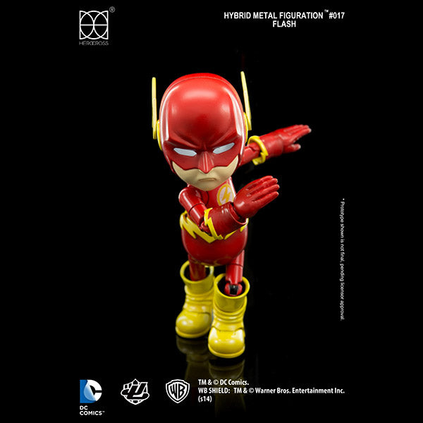 Herocross DC Comics HMF#017 The Flash Action Figure Ready to RUN LED Light Eyes