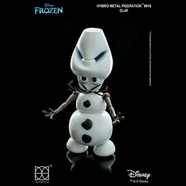 Herocross Disney HMF#018 Frozen Snowman Olaf Action Figure Changeable Head Upside Down Posture