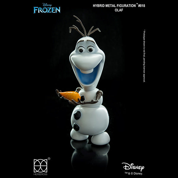 Herocross Disney HMF#018 Frozen Snowman Olaf Action Figure Changeable Magnetic Carrot Nose