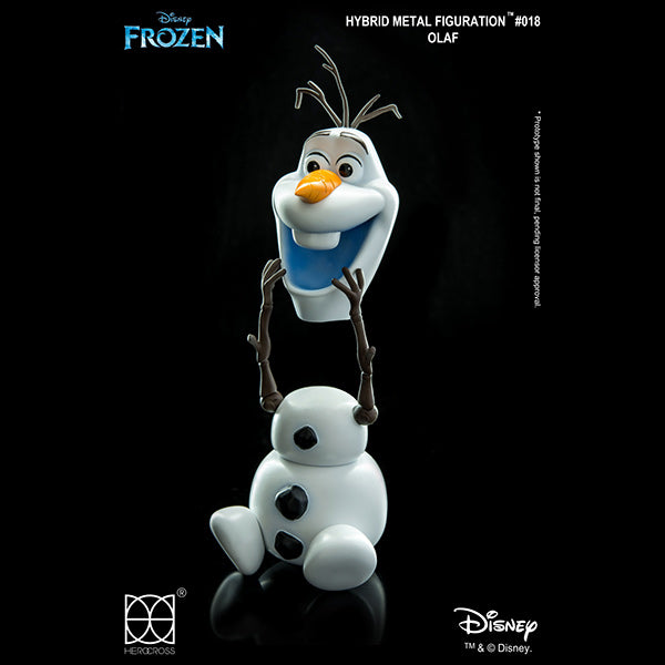 Herocross Disney HMF#018 Frozen Snowman Olaf Diecast Action Figure Changeable magnetic head