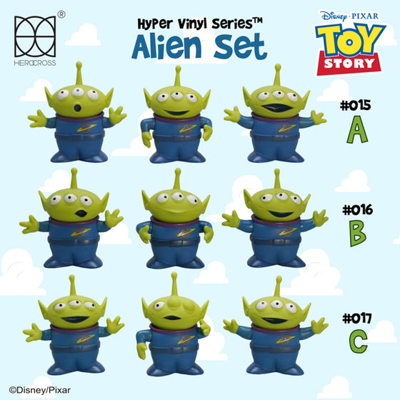Herocross Disney Toy Story HVS#015,016,017 Alien Set Mini Figure Movable Posture