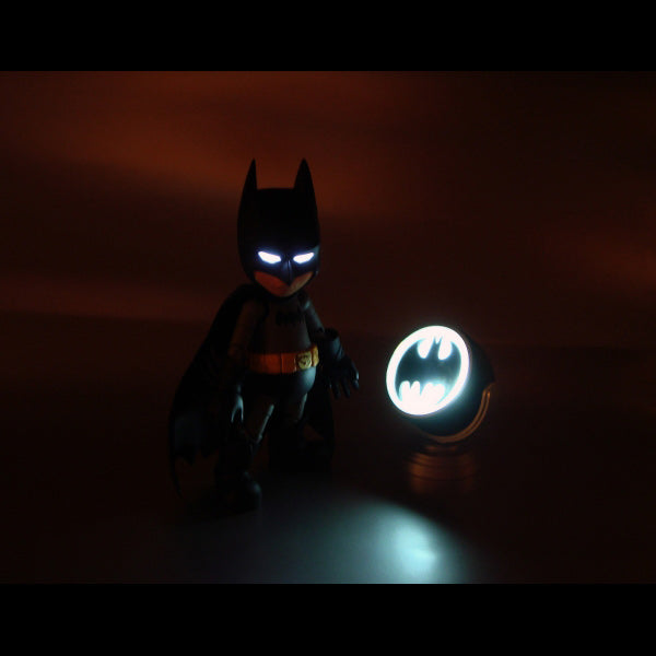 Herocross HMF#004 DC Batman LED Eyes Bat Signal Action Figure Light Up Bat Symbol