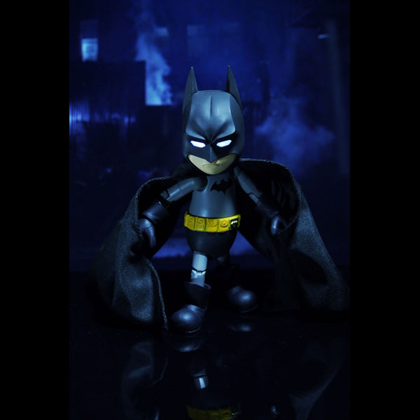 Herocross HMF#004 DC Batman LED Eyes Bat Signal Action Figure in Bat Suit