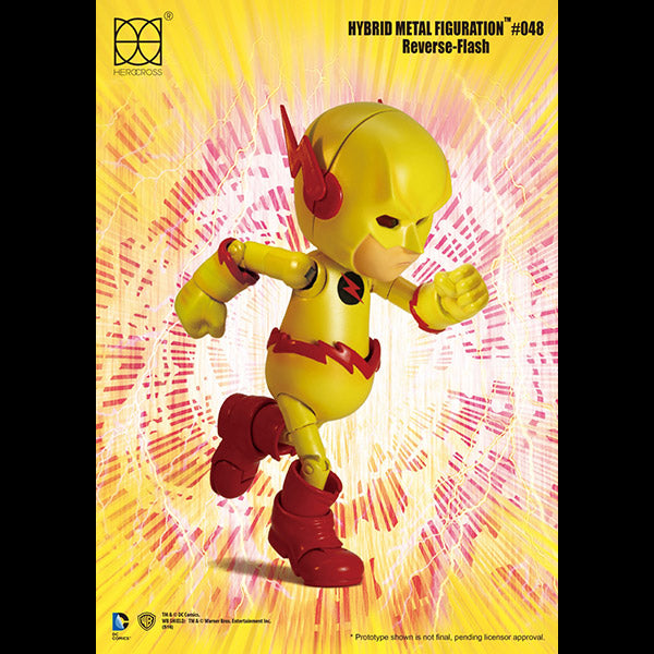 Herocross HMF#048 DC Comic Reverse Flash Action Figure Running LED Light Eyes