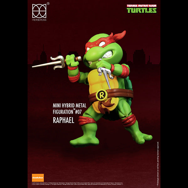 Herocross Mini MHMF#302 Teenage Mutant Ninja Turtles Action Figures TMNT Raphael with Sai