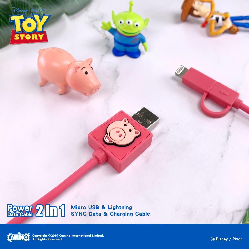 Toy Story 2-in-1 Micro USB/Lightning charging cable
