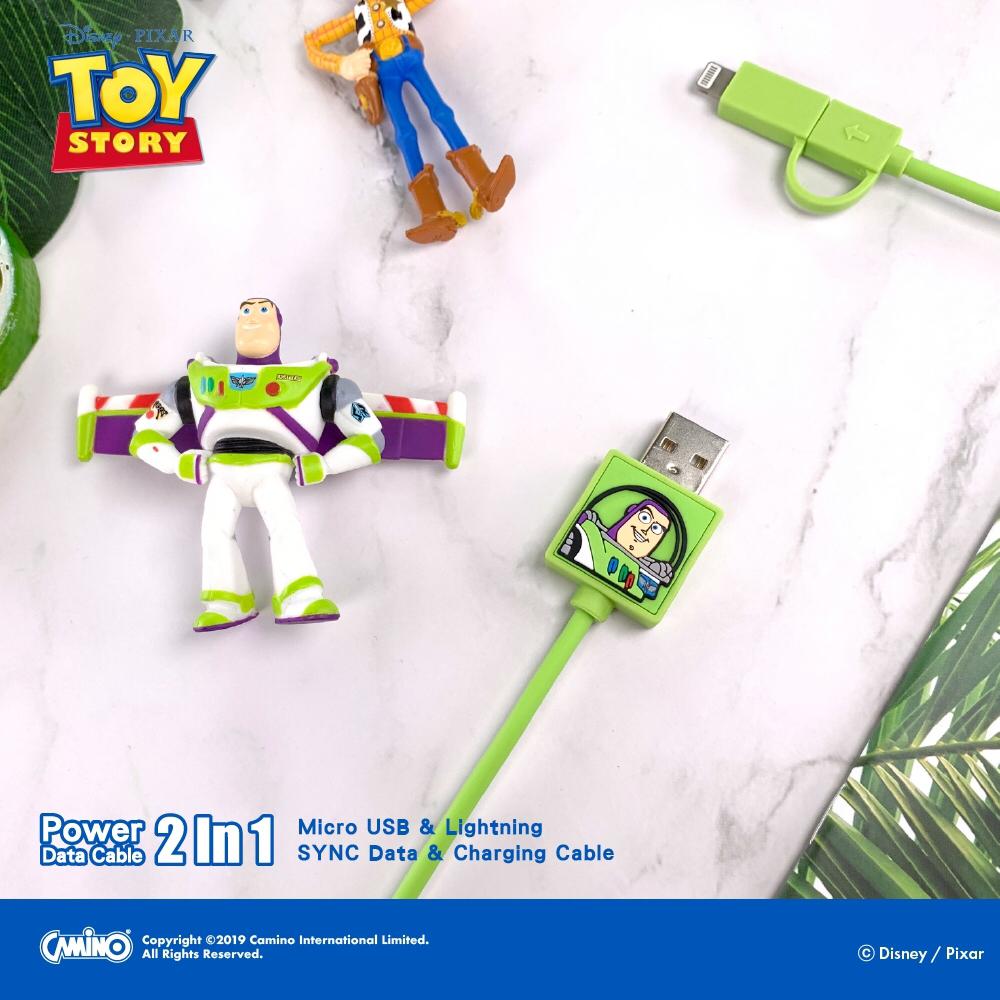 Toy Story 2-in-1 Micro USB/Lightning charging cable