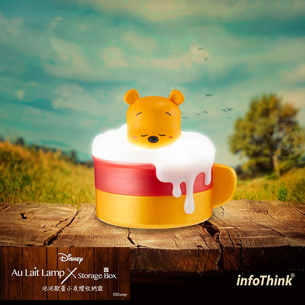 InfoThink Disney Au Lait MUG LED Lamp Storage Box 泡泡歐蕾小夜燈收納盒擺設_小熊維尼 Winnie The Pooh