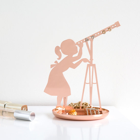 Curious Girl Copper Stargazer Jewellery Holder & Tray | Up-Next HK