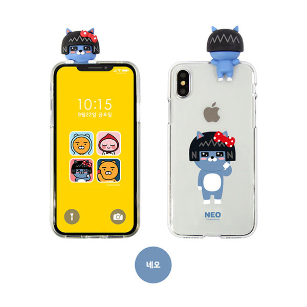 Kakao卡通人物公仔透明iPhone手機殼保護套Neo貓女