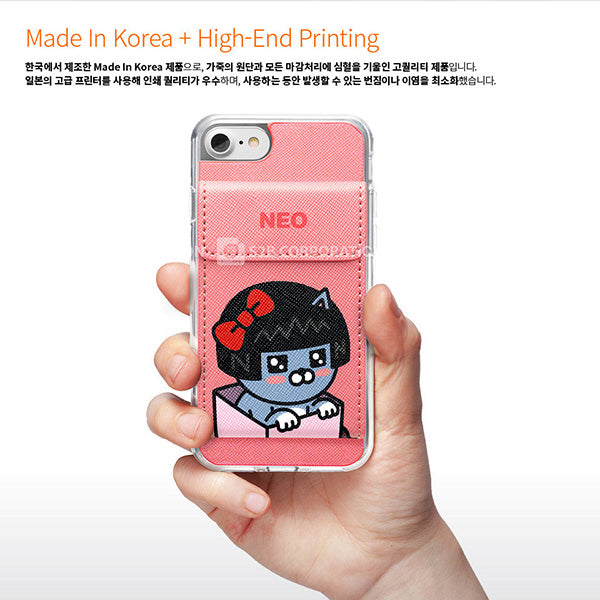KAKAO Friends Costume Diary Neo iPhone Pocket Case 韓國卡通手機殼保護套貓女 UP-NEXT HK