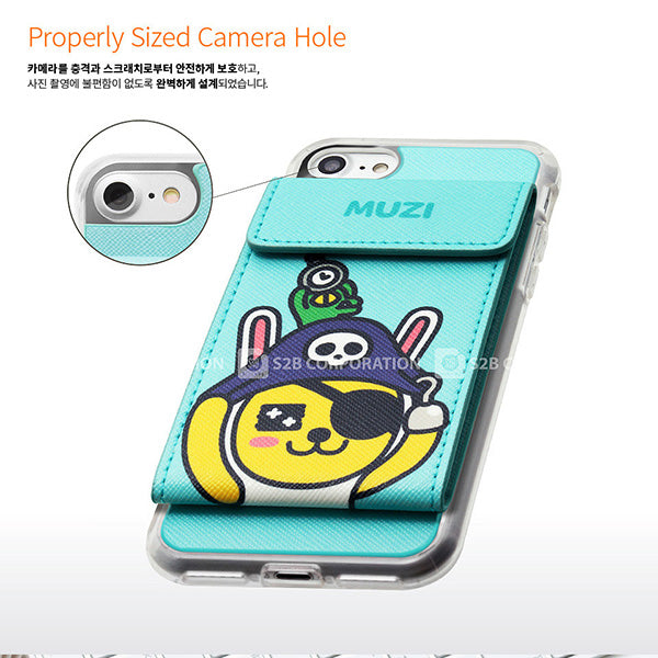KAKAO Friends Costume Diary Rabbit MUZI iPhone Pocket Case Camera 韓國卡通手機殼保護套尺寸 UP-NEXT HK
