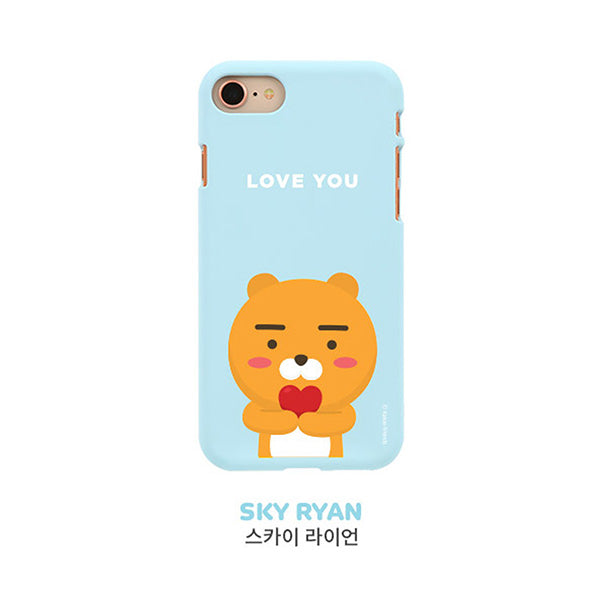 KAKAO Friends Soft Jelly Ryan iPhone Case Sky Love You