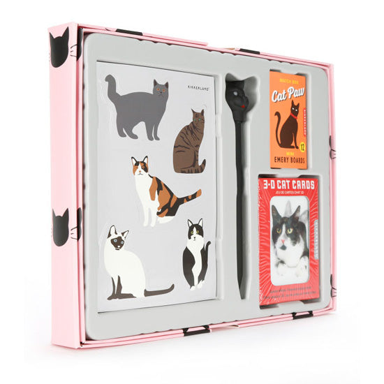 Cat Lovers Gift Set (Magnet, Poker Card, Match Box) | Up-Next HK | Toy