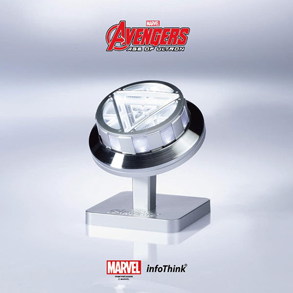 Marvel Avengers 4 Ironman Arc Reactor USB Hub Power Bank 5000mah infothink Collectibles Display Stand