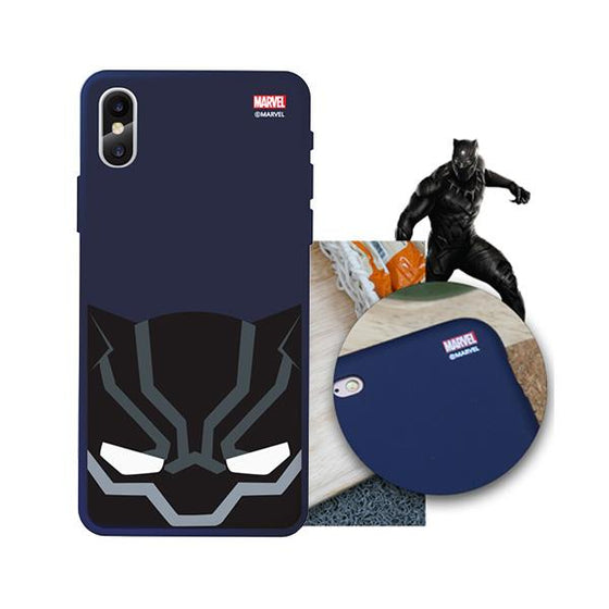 Marvel Avengers Cute Black Panther Soft iPhone Case Silicone Anti Drop Protection XR XS MAX