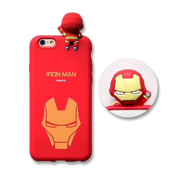 Marvel Avengers Ironman Mini Figure Soft Silicone Protective iPhone Case XR XS