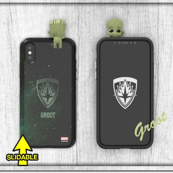 Marvel Groot Mini Figure Bumper Anti Scratch Slim Design iPhone Case Korea