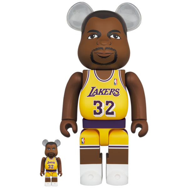 BE@RBRICK 魔術手莊遜 (洛杉磯湖人) 100％ & 400％ 套裝