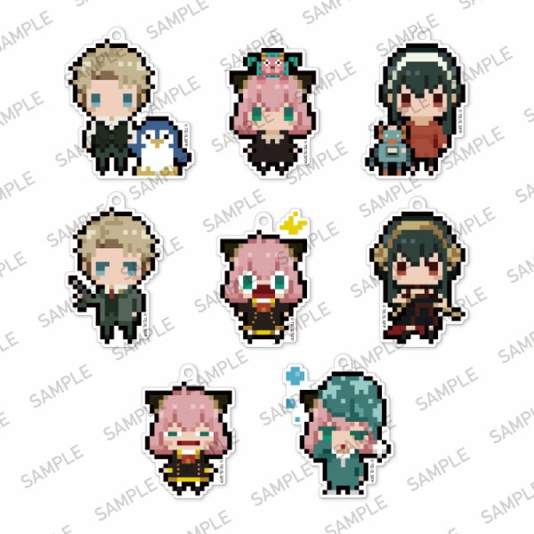 《間諜家家酒》SPY × FAMILY 像素圖風格鎖匙扣 (一套8款)