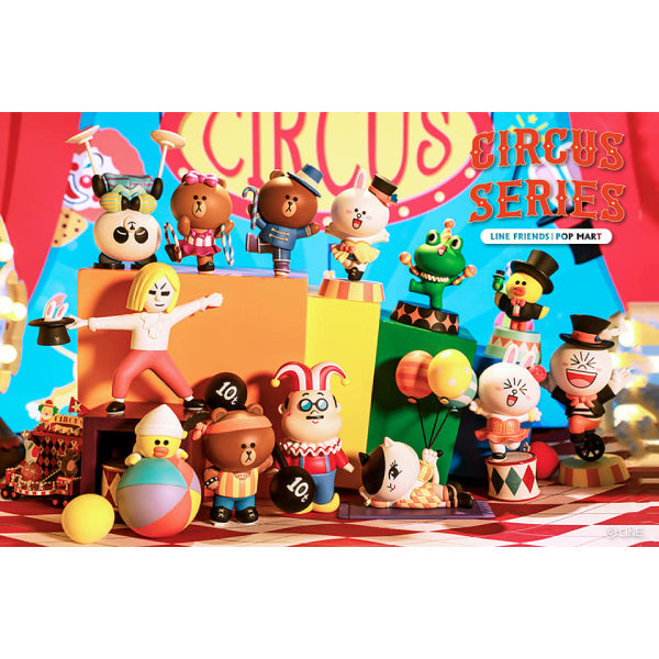 Pop Mart - Line Friends 馬戲團系列迷你公仔擺設