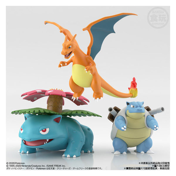 寵物小精靈 Pokemon Scale World Kanto 系列 (奇異花, 噴火龍, 水箭龜)