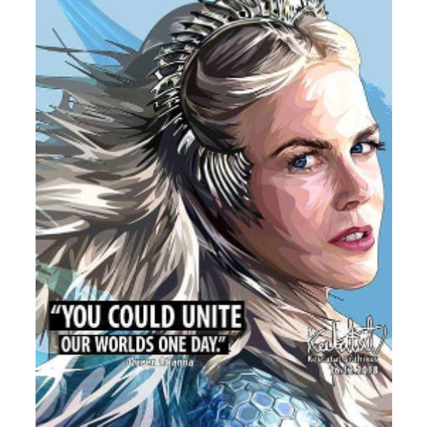 Drawing (Queen Atlanna - You could unite our worlds one day.)