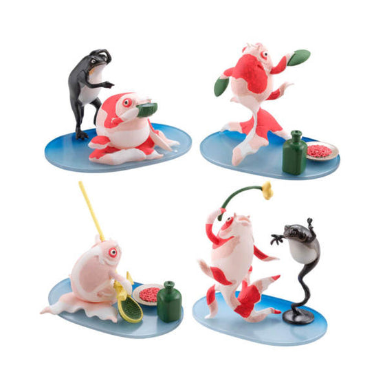 海洋堂 miniQ 歌川國芳的金魚百態「酒之宴席」(一盒6隻)