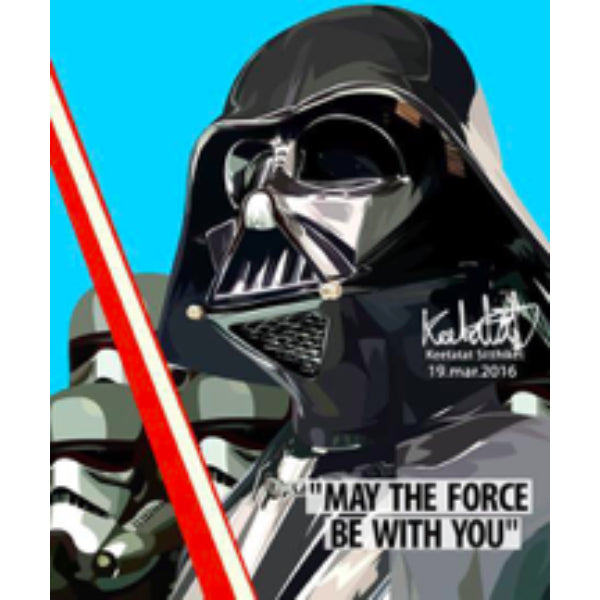 Drawing (Darth Vader VS Stormtrooper May The Force Be With You)