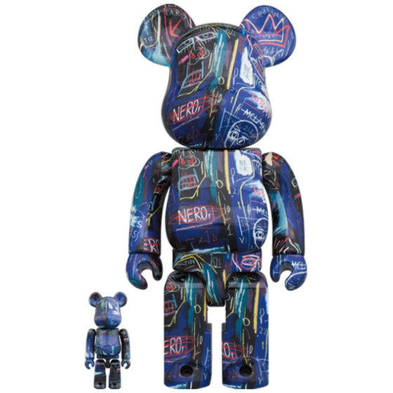 BE@RBRICK JEAN-MICHEL BASQUIAT (尚-米榭·巴斯奇亞) #7 100％ & 400％ 套裝