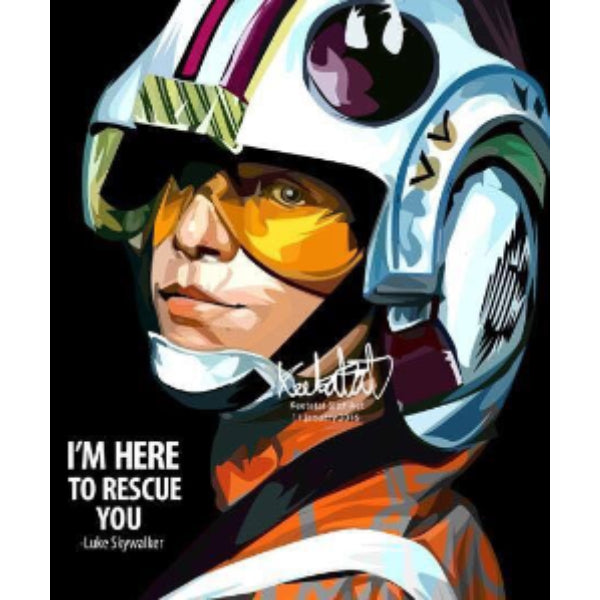 Drawing (星球大戰 Luke Skywalker I'm Here To Rescue You)