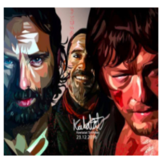 Drawing (Walking Dead - 3 Characters)
