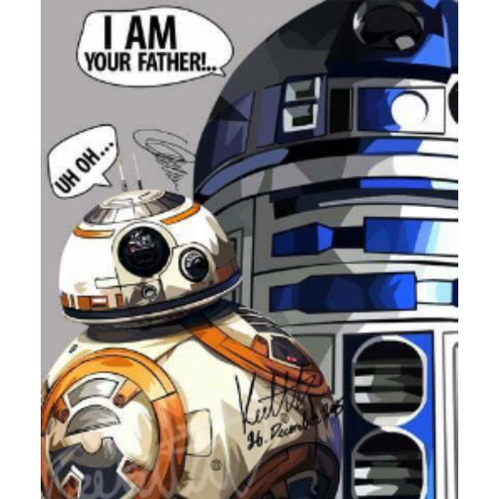 Drawing (星球大戰 Star Wars BB8 VS R2D2)
