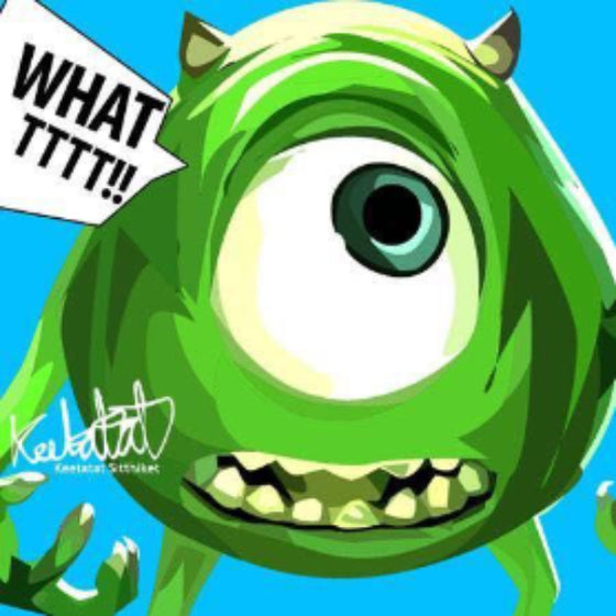 Drawing (怪獸公司 Monsters, Inc. 大眼仔 米高·華素基 Mike Wazowski)