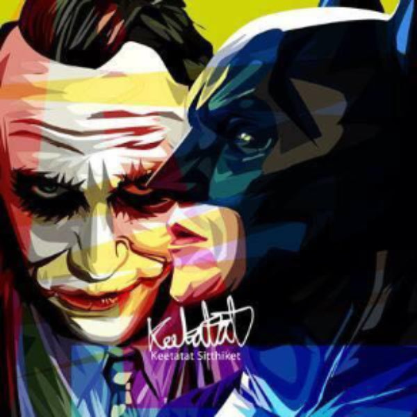Drawing (蝙蝠俠 小丑 Joker VS Batman)