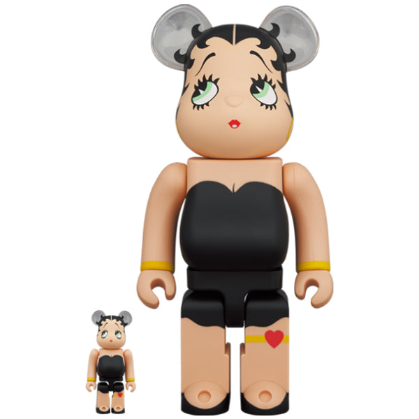 BE@RBRICK Betty Boop 貝蒂娃娃 (TM) BLACK Ver. 100％ ＆ 400％ 套裝