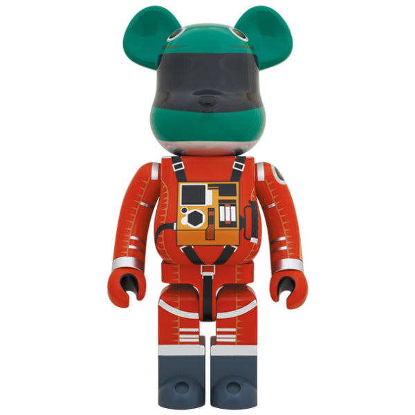 BE@RBRICK《2001太空漫遊》SPACE SUIT GREEN HELMET & ORANGE SUIT Ver. 1000％
