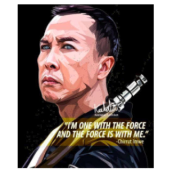 Drawing (星球大戰 Star Wars Chirrut Imwe - I'm One With The Force)