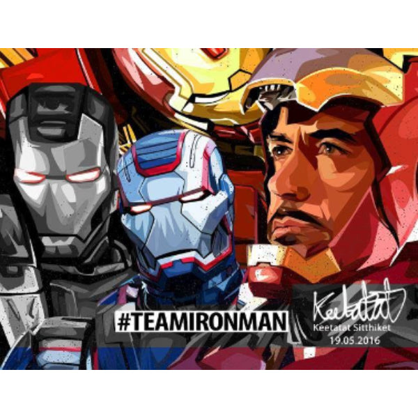 Drawing (鐵甲奇俠 # Team Iron Man 2pcs)