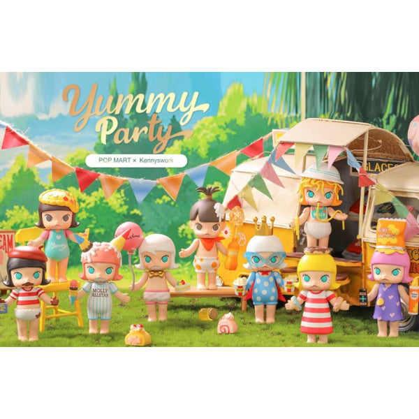 Pop Mart - Molly 美食派對系列迷你公仔擺設