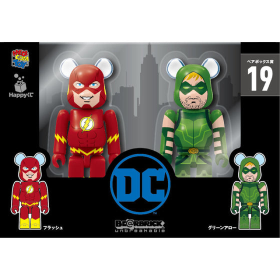 BE@RBRICK Happy Lottery Ver. DC Flash & Arrow 100% Set