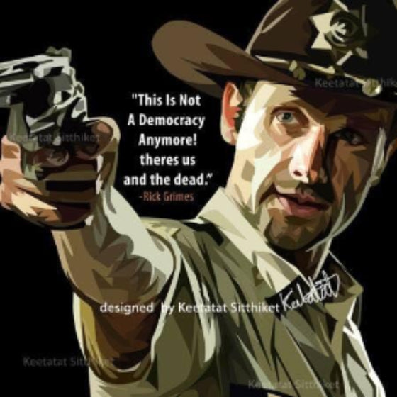 Drawing (The Walking Dead Rick Grimes This Is Not A)