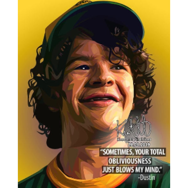 Drawing (怪奇物語 Stranger Things Dustin - Sometimes your total obliviousness)