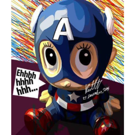 Pop Art Wall Decoration Drawing (Baby Captain America) 美國隊長 掛畫 marvel