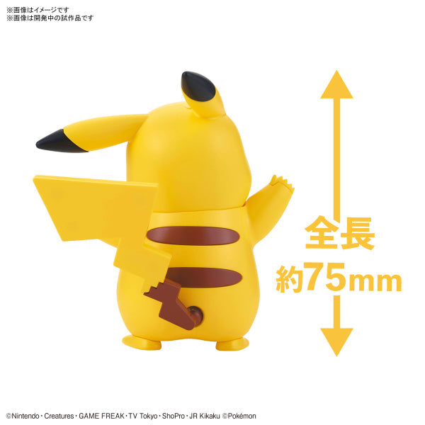 BANDAI Pokepla Quick #01寵物小精靈 比卡超 (2022年8月再販版本)